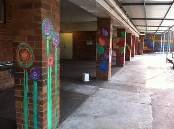 south coogee school mural, south coogee art club